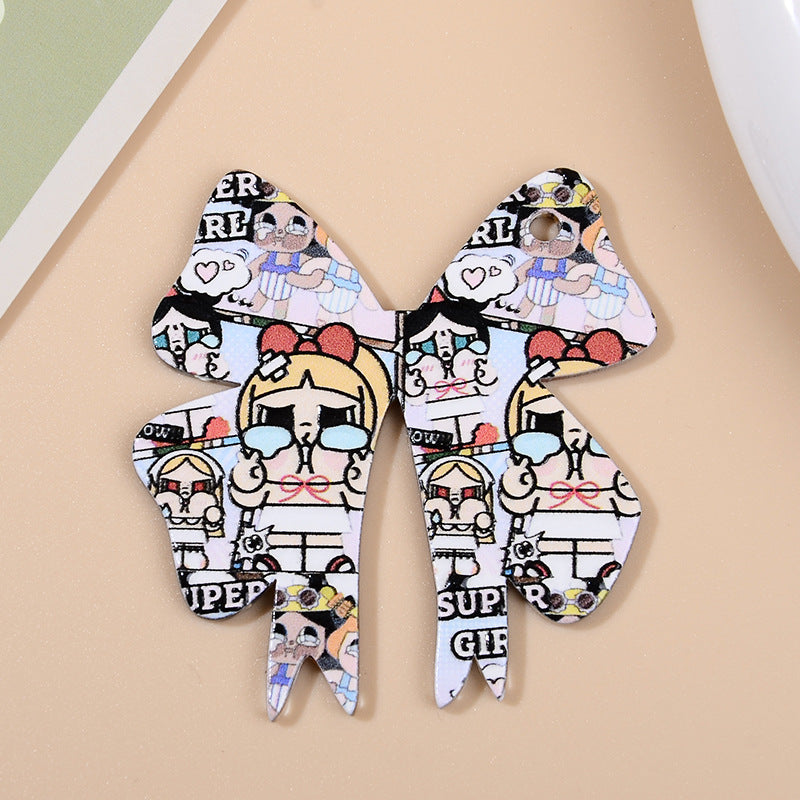 Wholesale 10pcs/ pack bow keychain pendant DIY accessories